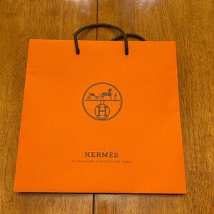 Hermès Orange Shopping Bags